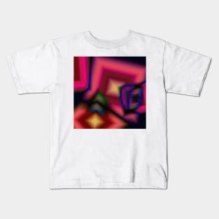 red pink yellow abstract texture Kids T-Shirt